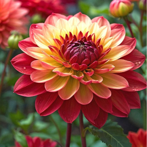 Георгин Оникс Найт купить по цене от 590р. в интернет-магазине «Посадика» с доставкой почтой в в Темникове и по всей России – [изображение №1].