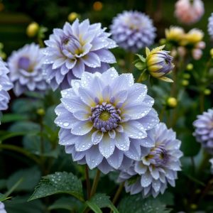 Георгин Акварель купить по цене от 680р. в интернет-магазине «Посадика» с доставкой почтой в в Темникове и по всей России – [изображение №1].